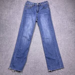 Oat New York Straight Jeans Womens‎ 26x30 Blue Denim